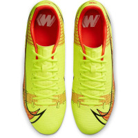 Nike Mercurial Vapor 14 Academy Gazon Naturel Gazon Artificiel Turf Chaussures de Foot (MG) Jaune Rouge Noir