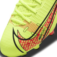 Nike Mercurial Vapor 14 Academy Terrain sec / artificiel Turf Chaussures de Foot (MG) Enfants Jaune Rouge Noir
