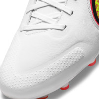 Nike Tiempo Legend 9 Academy Gazon Naturel Gazon Artificiel Chaussures de Foot (MG) Blanc Jaune Rouge