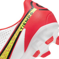 Nike Tiempo Legend 9 Academy Gazon Naturel Gazon Artificiel Chaussures de Foot (MG) Blanc Jaune Rouge