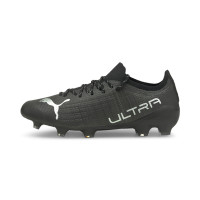 PUMA Ultra 2.3 Gazon Naturel Gazon Artificiel Chaussures de Foot (MG) Noir Argent Gris Foncé