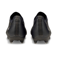 PUMA Ultra 3.3 Gazon Naturel Gazon Artificiel Chaussures de Foot (MG) Enfants Noir Argent Gris Foncé