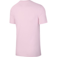 Nike Sportswear Club T-Shirt Lichtroze Wit