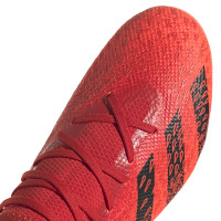 adidas PredatorFreak .3 Low Gazon Naturel Chaussures de Foot (FG) Rouge Noir Rouge