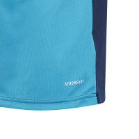 Chemise de gardien de but à manches longues Adidas Squadra 21 pour enfants, bleu foncé, bleu clair