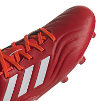 adidas Copa Sense.3 Grass Chaussure de Chaussures de Foot (FG) Enfant Rouge Blanc Rouge