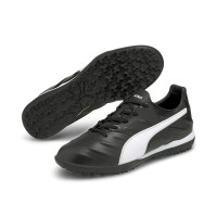 PUMA King Pro 21 Turf Chaussures de Foot (TT) Noir Blanc