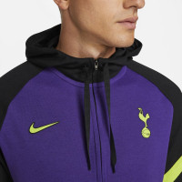 Sweat à capuche polaire Nike Tottenham Hotspur 2021-2022 Noir Violet Vert vif