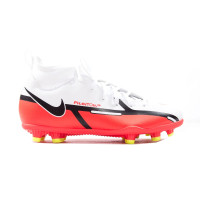 Nike Phantom GT 2 Club DF Gazon Naturel Gazon Artificiel Turf Chaussures de Foot (MG) Enfants Blanc Rouge Jaune