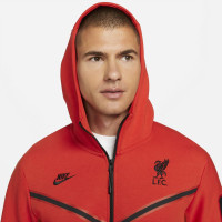 Nike Liverpool Tech Fleece Sweat à Capuche Full-Zip 2021-2022 Rouge Noir