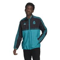 adidas Real Madrid Icon Trainingspak Zwart Turquoise Voetbalshop.be