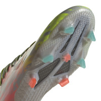 adidas X Speedflow.1 Gazon Naturel Chaussures de Foot (FG) Gris Blanc Jaune