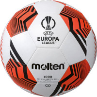 Molten Europa League Réplique Ballon Football Taille 5 Blanc Noir Orange