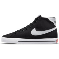 Nike Court Legacy Canvas Mid Sneakers Zwart Wit