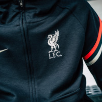 Nike Liverpool Travel Fleece Survêtement 2021-2022 Enfants Noir Rouge