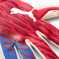 PUMA Ultra Grip 1 Hybrid Pro Keepershandschoenen Rood Blauw