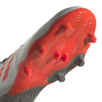 adidas Copa Sense.3 Gazon Naturel Chaussures de Foot (FG) Blanc Rouge Gris