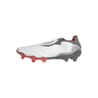 adidas Copa Sense+ Gazon Naturel Chaussures de Foot (FG) Blanc Rouge Gris