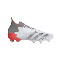 adidas Predator Freak.1 Ijzeren Nop Voetbalschoenen (SG) + Schroefnoppen Multi Wit Zwart