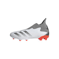 adidas Predator Freak.3 LL Gazon Naturel Chaussures de Foot (FG) Blanc Gris Rouge