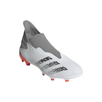 adidas Predator Freak.3 LL Gazon Naturel Chaussures de Foot (FG) Blanc Gris Rouge