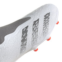 adidas Predator Freak.3 LL Gazon Naturel Chaussures de Foot (FG) Blanc Gris Rouge
