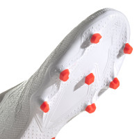 adidas Predator Freak.3 LL Gazon Naturel Chaussures de Foot (FG) Blanc Gris Rouge