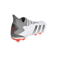 adidas Predator Freak.3 Gazon Naturel Gazon Artificiel Chaussures de Foot (MG) Blanc Gris Rouge