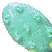 PUMA FUTURE 1.2 Gazon Naturel Gazon Artificiel Chaussures de Foot (MG) Vert Bleu