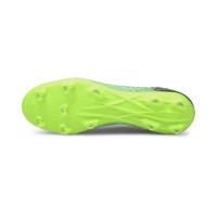 PUMA Ultra 3.3 Gazon Naturel Gazon Artificiel Chaussures de Foot (MG) Vert Bleu