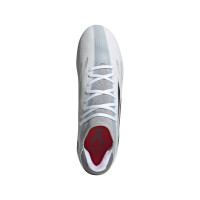 adidas X Speedflow.3 Gazon Naturel Chaussures de Foot (FG) Blanc Gris Rouge