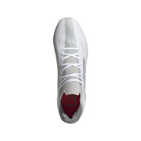 adidas X Speedflow.2 Gazon Naturel Chaussures de Foot (FG) Blanc Gris Rouge