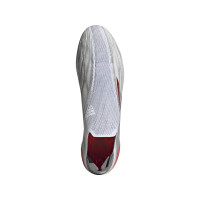 adidas X Speedflow+ Gazon Naturel Chaussures de Foot (FG) Blanc Gris Rouge