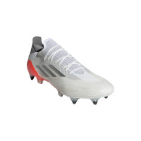 adidas X Speedflow.1 Crampons Vissés Chaussures de Foot (SG) Blanc Gris Rouge