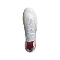 adidas X Speedflow.1 Crampons Vissés Chaussures de Foot (SG) Blanc Gris Rouge