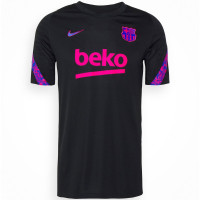 Nike FC Barcelone Strike Maillot d'Enraînement 2021-2022 Noir Rose Bleu