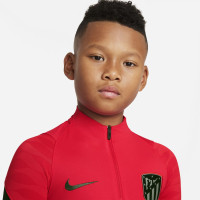 Nike Atletico Madrid Strike Drill Haut d'Entraînement 2021-2022 Enfants Rouge Vert