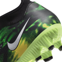 Nike Phantom GT2 Academy DF Gras / Kunstgras Voetbalschoenen (MG) Zwart Grijs Groen