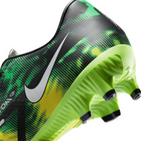 Nike Phantom GT2 Academy Gazon Naturel Gazon Artificiel Chaussures de Foot (MG) Noir Gris Vert