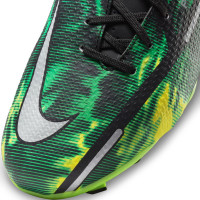 Nike Phantom GT2 Academy Gazon Naturel Gazon Artificiel Chaussures de Foot (MG) Enfants Noir Gris Vert