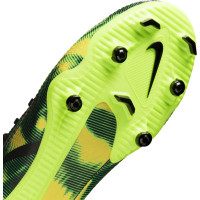 Nike Phantom GT2 Academy DF Gazon Naturel Gazon Artificiel Chaussures de Foot (MG) Enfants Noir Gris Vert