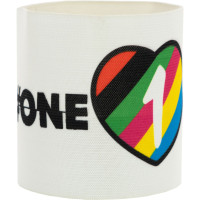 One Love Brassard de Capitaine Blanc Multicolore