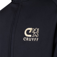 Cruyff Pointer Trainingspak Kids Zwart Goud