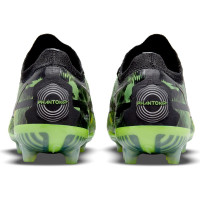 Nike Phantom GT2 Elite Gazon Artificiel Chaussures de Foot (AG) Noir Gris Vert