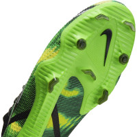 Nike Phantom GT2 Pro Gazon Naturel Chaussures de Foot (FG) Noir Gris Vert