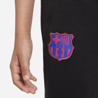 Nike FC Barcelone Travel Fleece Pantalon d'Entraînement 2021-2022 Enfants Noir Rose Bleu