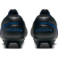 Nike Tiempo Legend 8 ELITE Ijzeren Nop Voetbalschoenen (SG-PRO) Anti-Clog Zwart Zwart Blauw