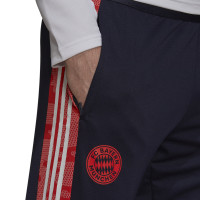 Pantalon d'entraînement européen Adidas Bayern Munich 2021-2022 bleu foncé