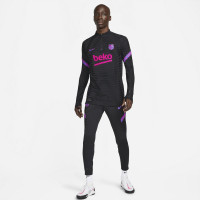 Nike FC Barcelone Elite Drill Haut d'Entraînement 2021-2022 Noir Rose Bleu