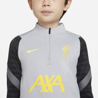 Nike Liverpool Strike Drill Survêtement 2021-2022 Enfant Gris foncé Jaune